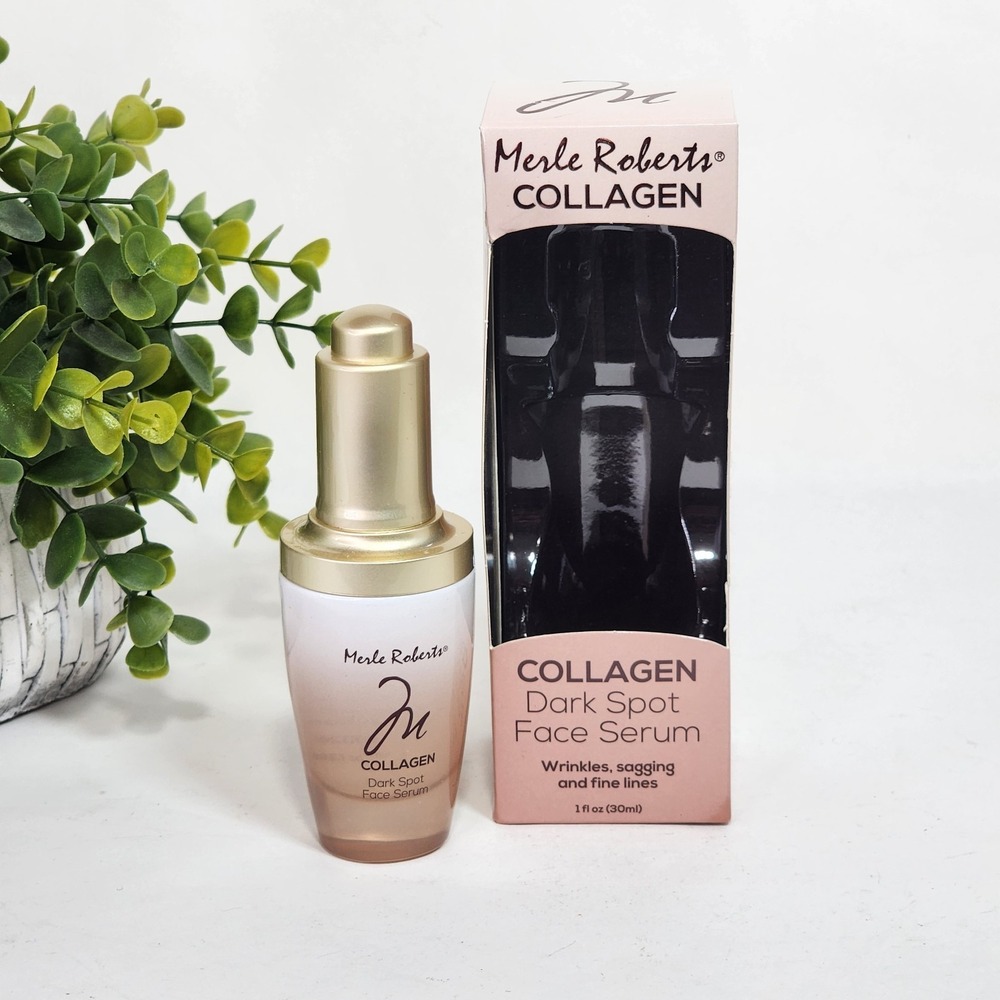Merle Roberts Collagen Face Serum Dark Spot Wrinkles Sagging Fine Lines 1 fl oz